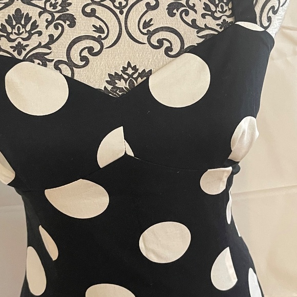 NWT! Moschino Moschino Jeans Polka Dot Dress Lined IT 40 US 4 - Picture 11 of 15